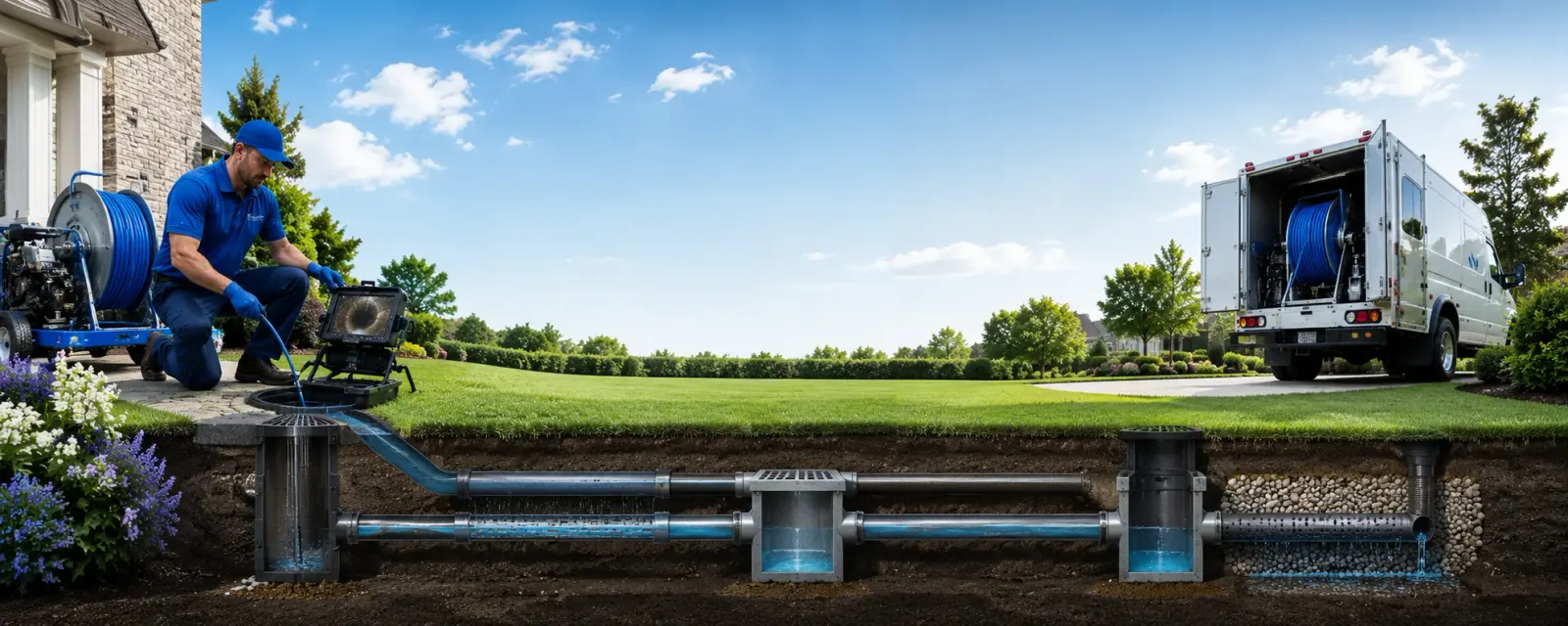 Outdoor drain cleaning information for Ambia, IN